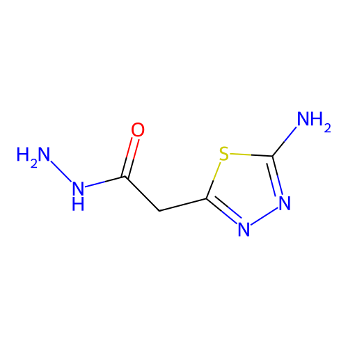 2-(5-Amino-1,3,4-thiadiazol-2-yl)acetohydrazide structure