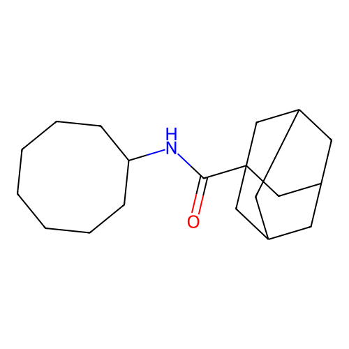 N-cyclooctyladamantane-1-carboxamide structure