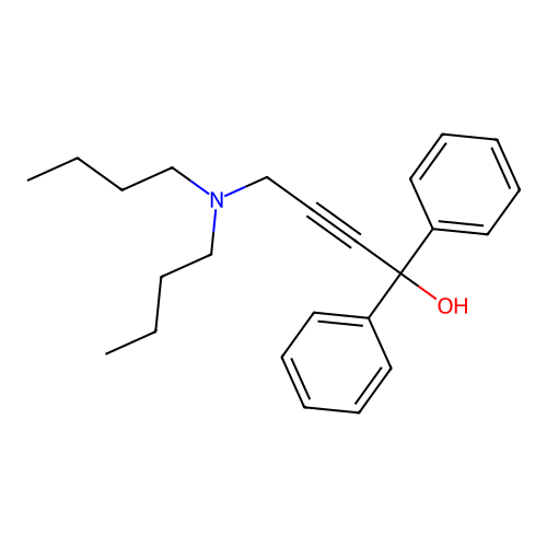 4-(Dibutylamino)-1,1-diphenylbut-2-yn-1-ol structure