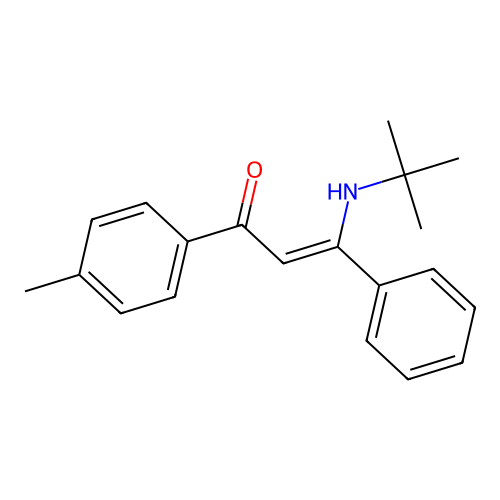 (2Z)-3-(tert-Butylamino)-1-(4-methylphenyl)-3-phenylprop-2-en-1-one structure