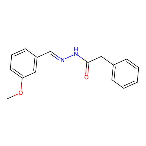 N'-(3-methoxybenzylidene)-2-phenylacetohydrazide structure