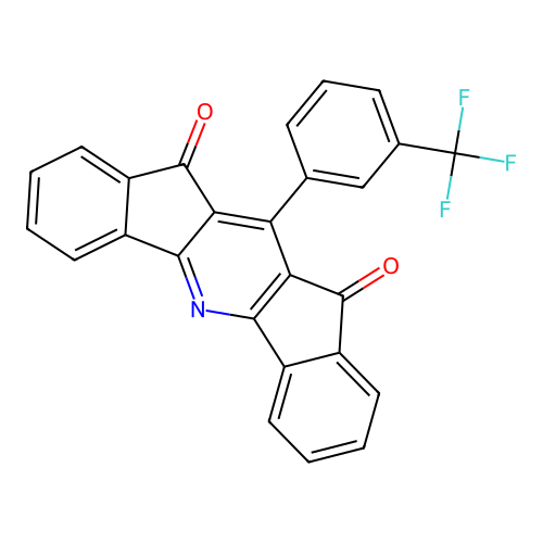 6-[3-(Trifluoromethyl)phenyl]diindeno[1,2-b:2',1'-e]pyridine-5,7-dione structure