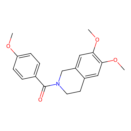 (6,7-dimethoxy-3,4-dihydroisoquinolin-2(1H)-yl)(4-methoxyphenyl)methanone structure