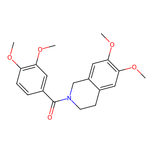 (6,7-dimethoxy-3,4-dihydroisoquinolin-2(1H)-yl)(3,4-dimethoxyphenyl)methanone structure