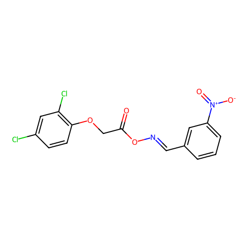 2-(2,4-dichlorophenoxy)-1-({[(E)-(3-nitrophenyl)methylidene]amino}oxy)ethanone structure