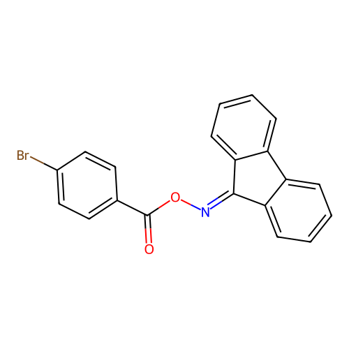 9H-fluoren-9-one O-(4-bromobenzoyl)oxime structure
