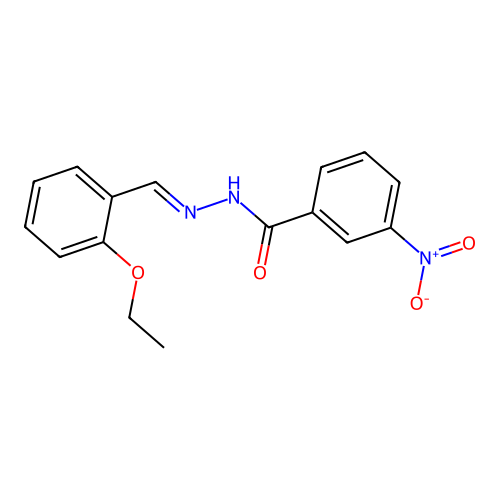 N'-(2-ethoxybenzylidene)-3-nitrobenzohydrazide structure