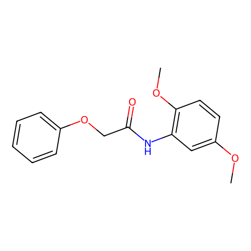 N-(2,5-dimethoxyphenyl)-2-phenoxyacetamide structure