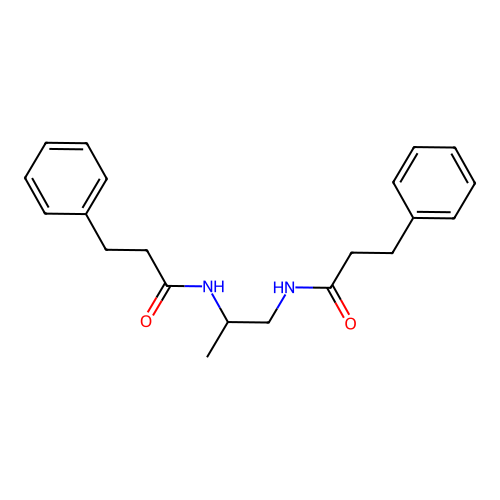 3-phenyl-N-[2-(3-phenylpropanoylamino)propyl]propanamide structure