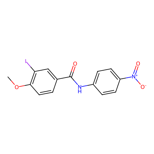 3-iodo-4-methoxy-N-(4-nitrophenyl)benzamide structure