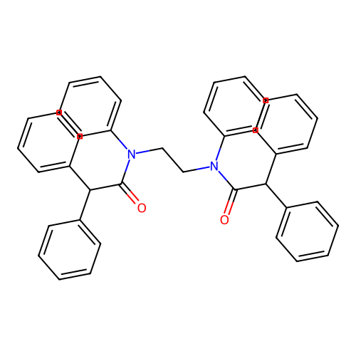 N,N'-1,2-ethanediylbis(N,2,2-triphenylacetamide) structure