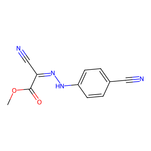 Methyl 2-cyano-2-[(4-cyanophenyl)hydrazinylidene]acetate structure