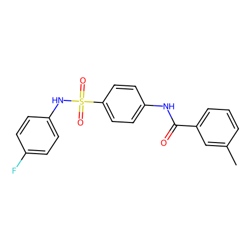 Benzamide, N-[4-(4-fluorophenylsulfamoyl)phenyl]-3-methyl- structure