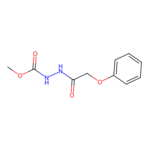 Methyl 2-(phenoxyacetyl)hydrazinecarboxylate structure