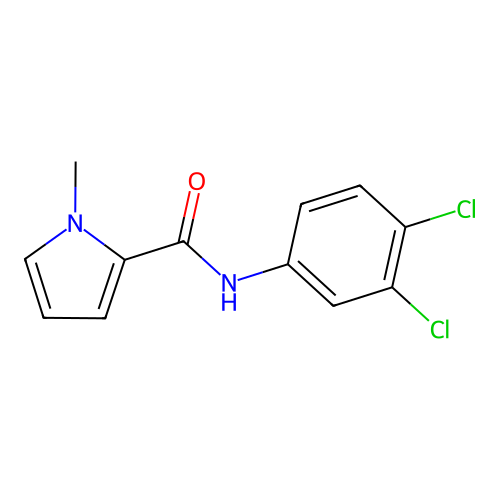 N-(3,4-dichlorophenyl)-1-methyl-1H-pyrrole-2-carboxamide structure