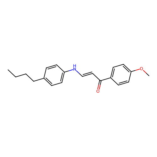 3-[(4-Butylphenyl)imino]-1-(4-methoxyphenyl)-1-propen-1-ol structure