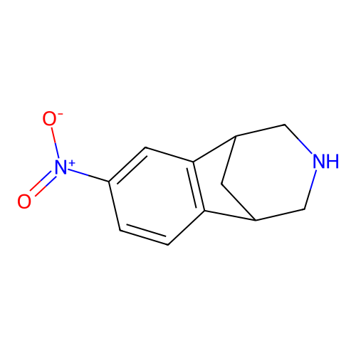 7-nitro-2,3,4,5-tetrahydro-1H-1,5-methanobenzo[d]azepine structure