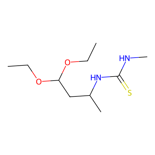 1-(4,4-Diethoxybutan-2-yl)-3-methylthiourea structure