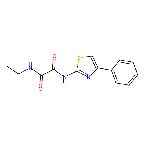 N-Ethyl-N'-(4-phenyl-thiazol-2-yl)-oxalamide structure