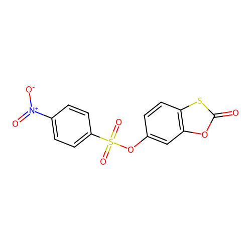 2-Oxo-1,3-benzoxathiol-6-yl 4-nitrobenzenesulfonate structure