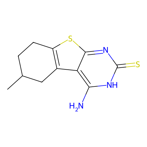 4-Amino-6-methyl-5,6,7,8-tetrahydrobenzo[4,5]thieno[2,3-d]pyrimidine-2-thiol structure