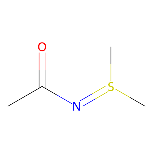 (N-Acetylimino)dimethylsulfurane structure