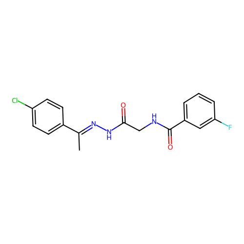 C17H15ClFN3O2 structure