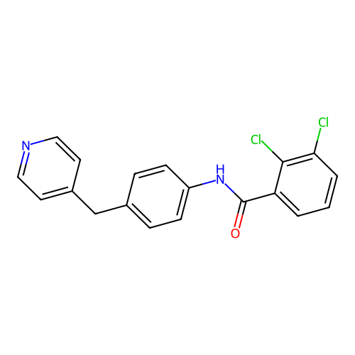 2,3-dichloro-N-[4-(pyridin-4-ylmethyl)phenyl]benzamide structure
