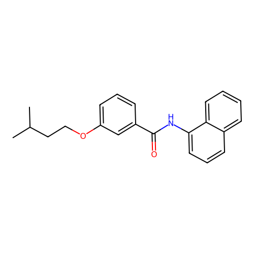 3-(异戊氧基)-N-(1-萘基)苯甲酰胺 structure
