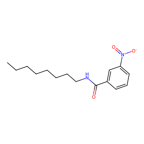 3-nitro-N-octylbenzamide structure