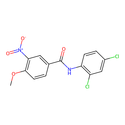 N-(2,4-dichlorophenyl)-4-methoxy-3-nitrobenzamide structure