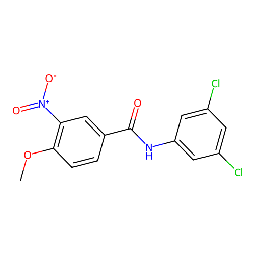 N-(3,5-dichlorophenyl)-4-methoxy-3-nitrobenzamide structure