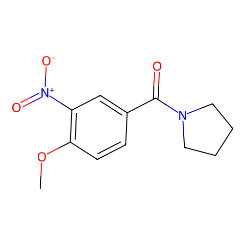 (4-Methoxy-3-nitrophenyl)-pyrrolidin-1-ylmethanone structure