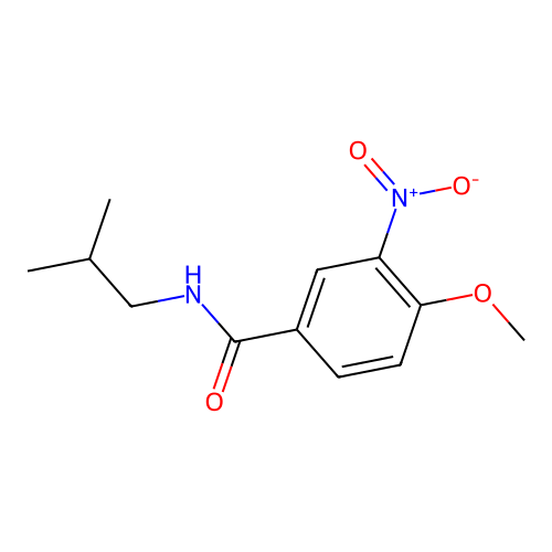4-methoxy-N-(2-methylpropyl)-3-nitrobenzamide structure