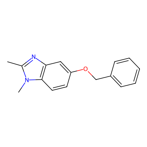 5-(benzyloxy)-1,2-dimethyl-1H-benzimidazole structure