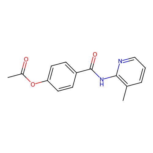 4-[(3-Methylpyridin-2-yl)carbamoyl]phenyl acetate structure