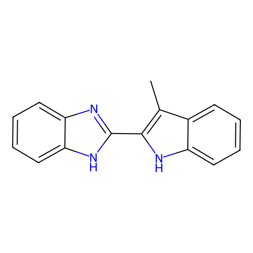 2-(3-Methylindol-2-yl)benzimidazole structure