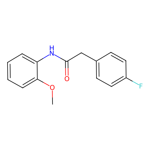 2-(4-fluorophenyl)-N-(2-methoxyphenyl)acetamide structure