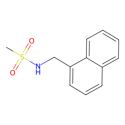 N-(naphthalen-1-ylmethyl)methanesulfonamide structure