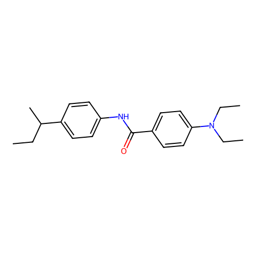 N-[4-(butan-2-yl)phenyl]-4-(diethylamino)benzamide structure