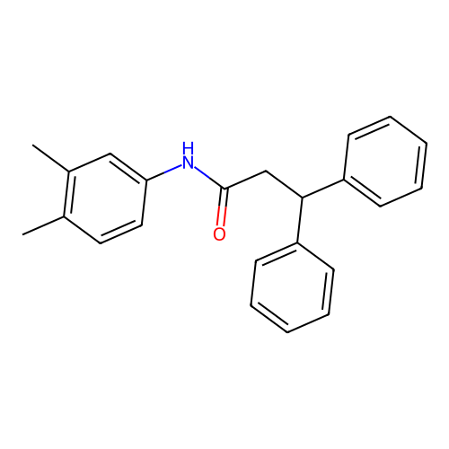 N-(3,4-Dimethylphenyl)-3,3-diphenylpropanamide structure