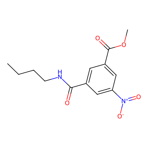 Methyl 3-(butylcarbamoyl)-5-nitrobenzoate structure
