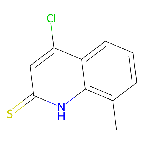 4-Chloro-8-methylhydroquinoline-2-thione structure
