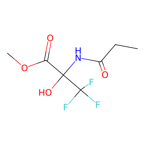 methyl 3,3,3-trifluoro-2-hydroxy-N-propanoylalaninate structure