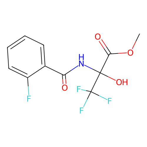 Methyl 3,3,3-trifluoro-2-(2-fluorobenzamido)lactate structure