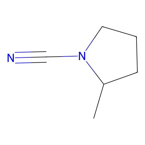 N-Cyano-2-methylpyrrolidine structure