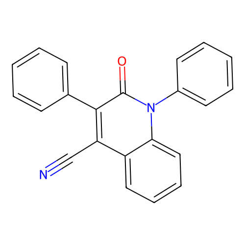 2-Oxo-1,3-diphenylquinoline-4-carbonitrile structure