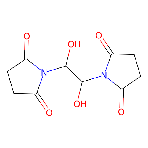 1,1'-(1,2-Dihydroxy-1,2-ethanediyl)bis[2,5-pyrrolidinedione] structure