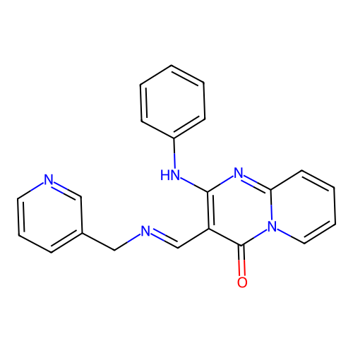 2-Anilino-3-(((3-pyridinylmethyl)imino)methyl)-4H-pyrido(1,2-A)pyrimidin-4-one structure