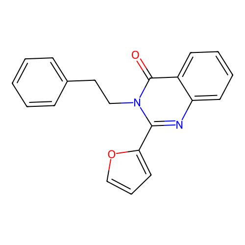 2-Furan-2-yl-3-phenethyl-3H-quinazolin-4-one structure